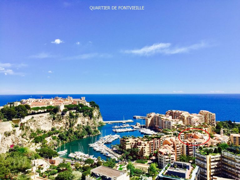 Vue de Monaco, Fontvieille, Rocher, Port