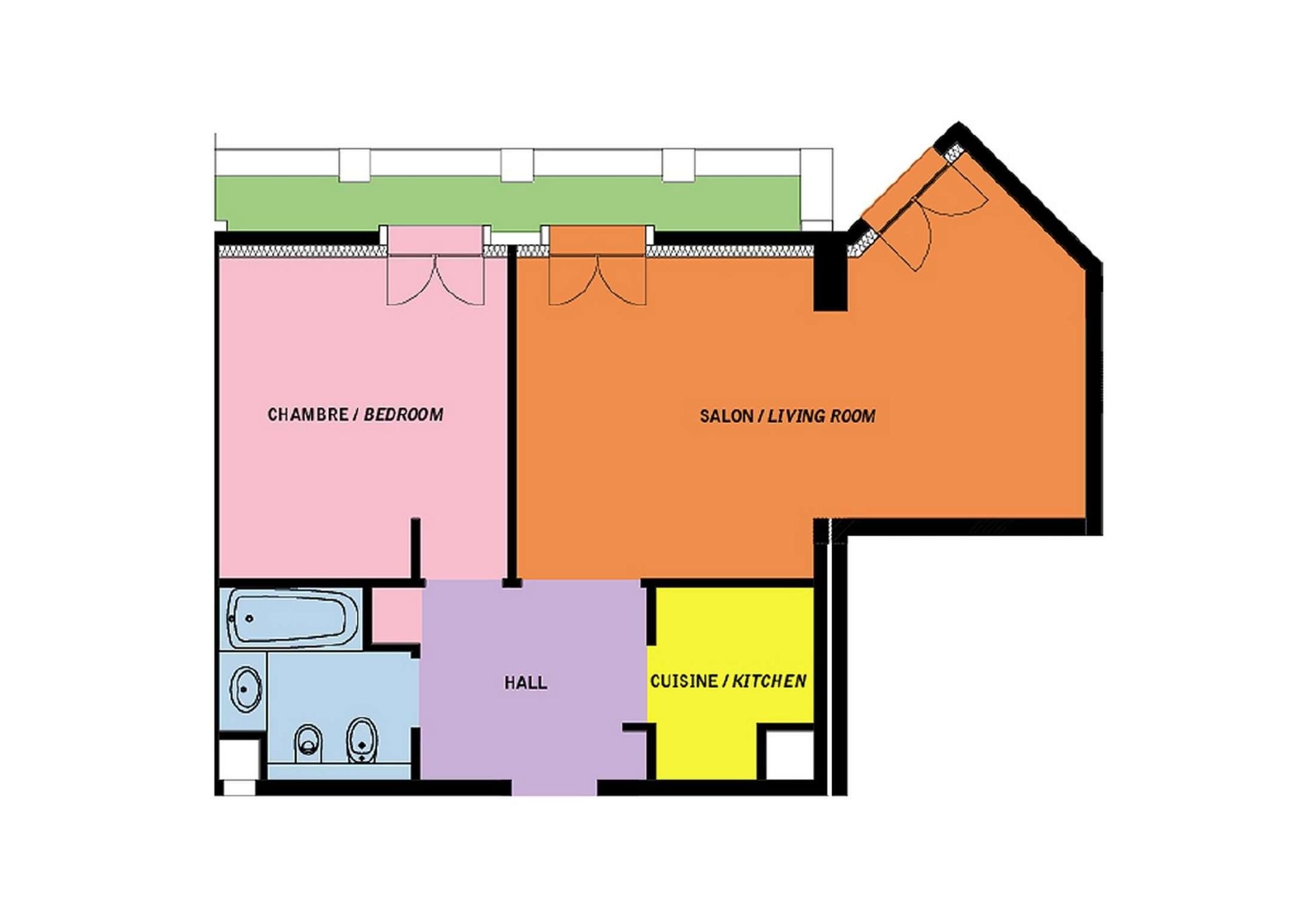 apartment 2 Rooms for sale on MONACO (98000)