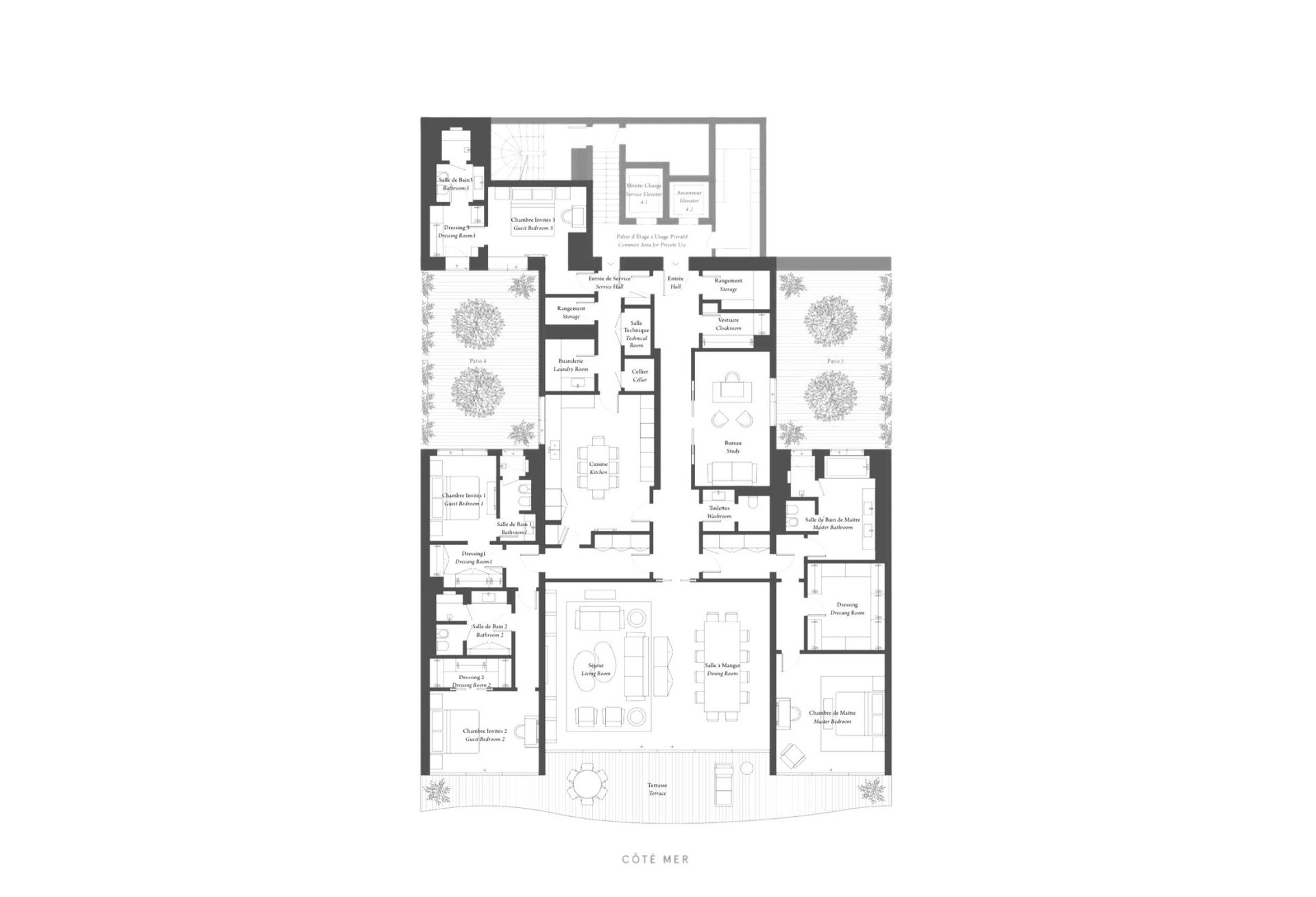 apartment 6 Rooms for sale on MONACO (98000)