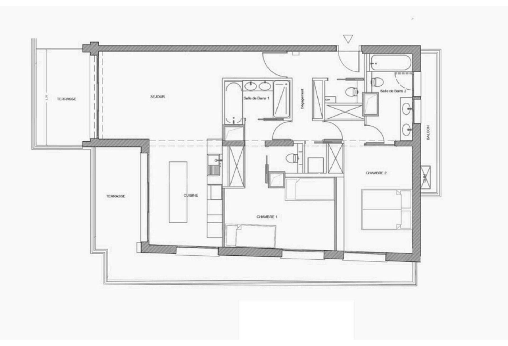 appartement 3 Pièces en vente sur MONACO (98000)
