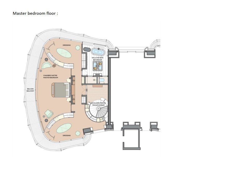 appartamento su due piani 6 Camere in affitto su MONACO (98000)