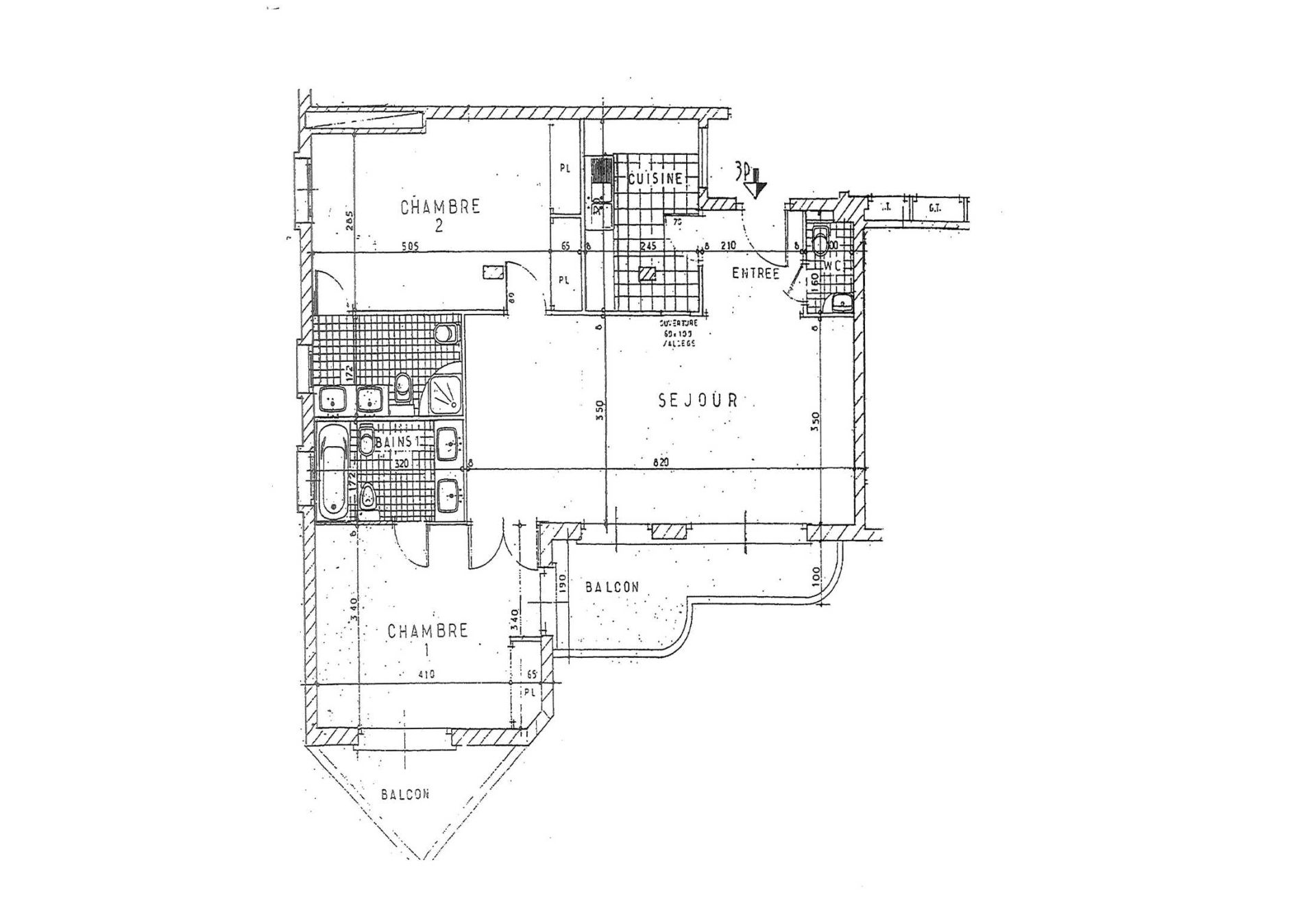 appartement 3 Pièces en location sur MONACO (98000)