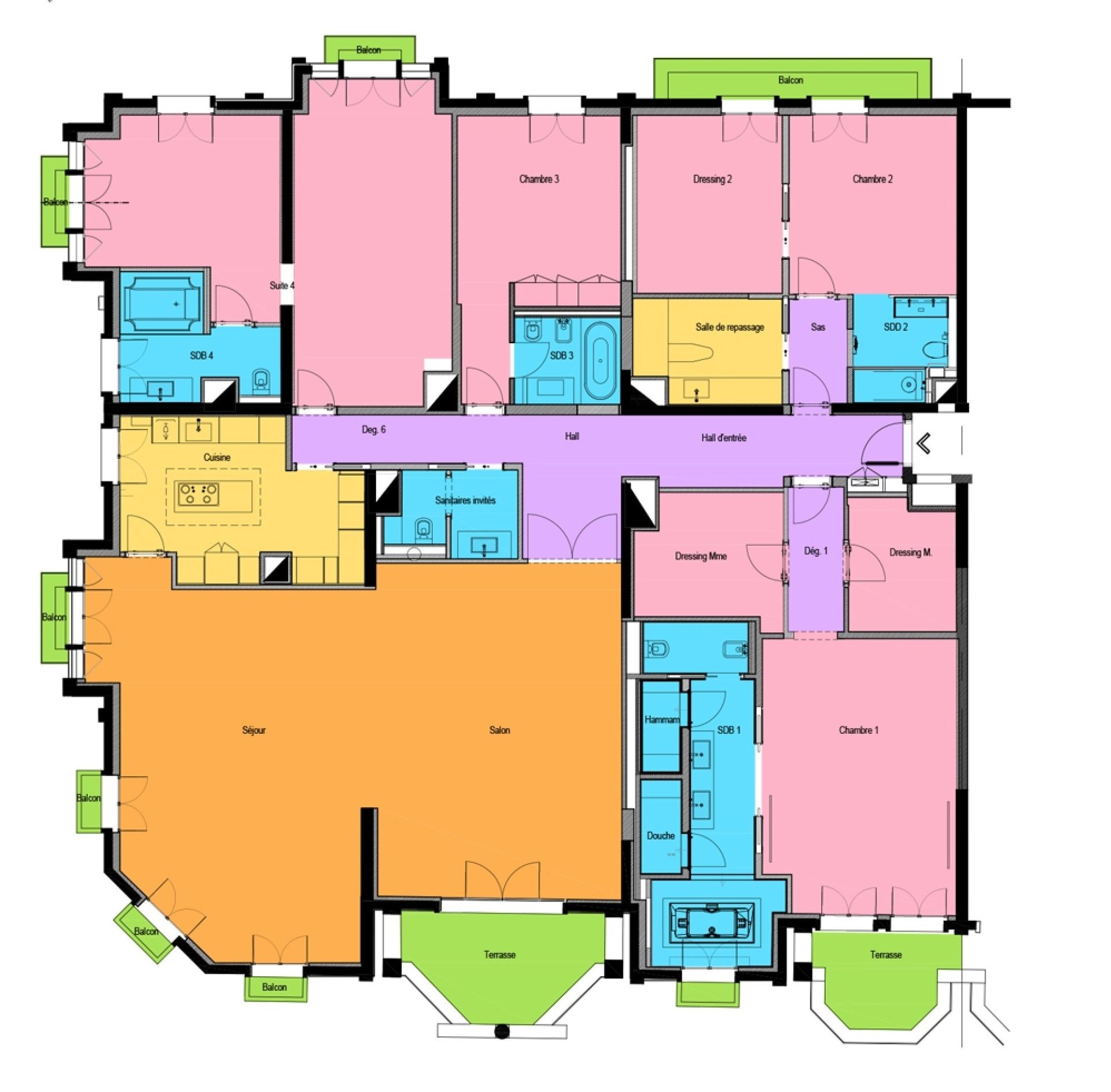 apartment 6 Rooms for rent on MONACO (98000)