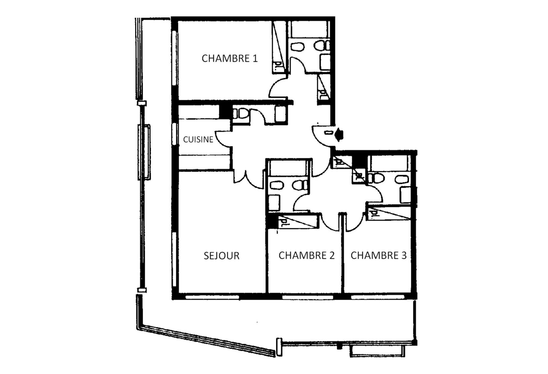 appartement 4 Pièces en location sur MONACO (98000)