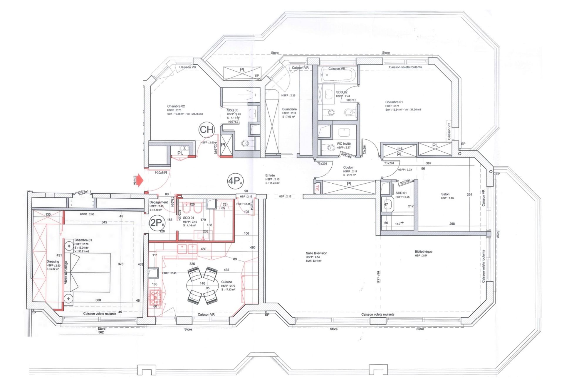 appartement 5 Pièces en location sur MONACO (98000)