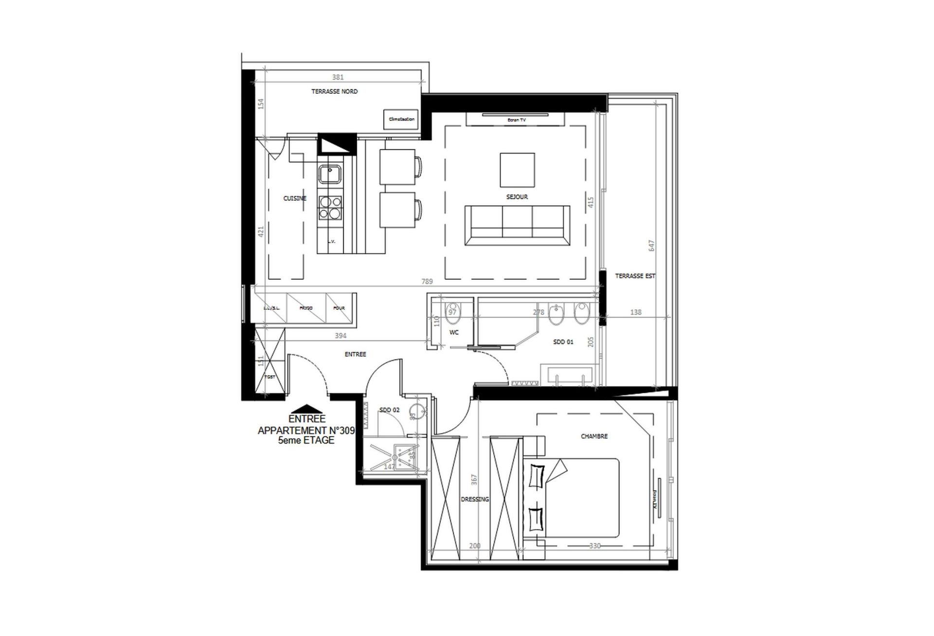 apartment 2 Rooms for rent on MONACO (98000)