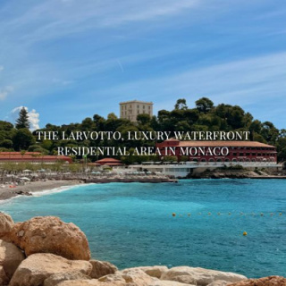 Le Larvotto, Luxueux quartier résidentiel de Monaco pieds dans l'eau